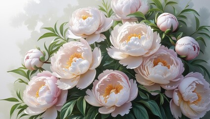 Obraz premium Peony flowers