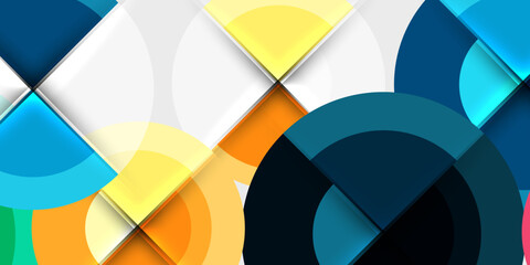 Target circle geometric abstract shapes. Vector Illustration For Wallpaper, Banner, Background, Card, Book Illustration, landing page