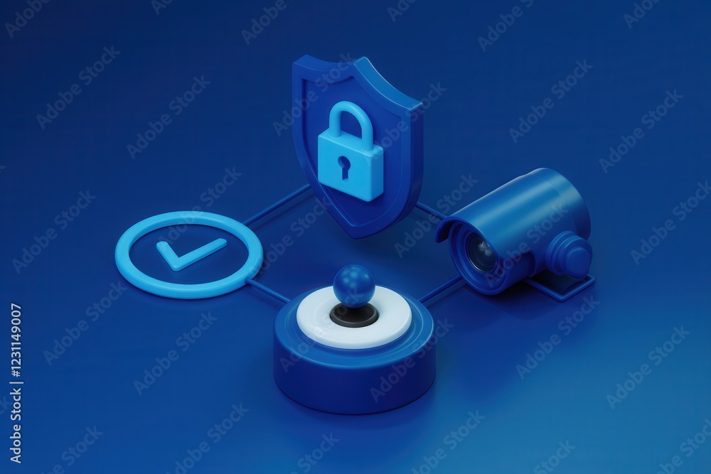 Poster cybersecurity system: network protection and data security with advanced surveillance