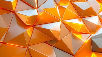 abstract orange & white geometric shapes - geometric patterns