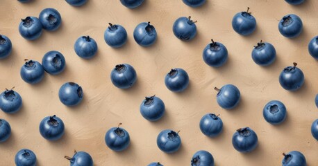 Retro style blueberry illustration on weathered tan surface repeat print, surface, retro, weathered