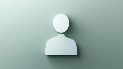 Abstract paper cutout, exploring identity and the human form through minimalist art