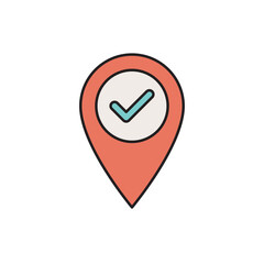 Location Mark icon vector