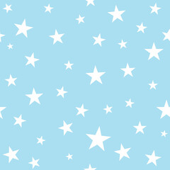 Star patterns baby blue
