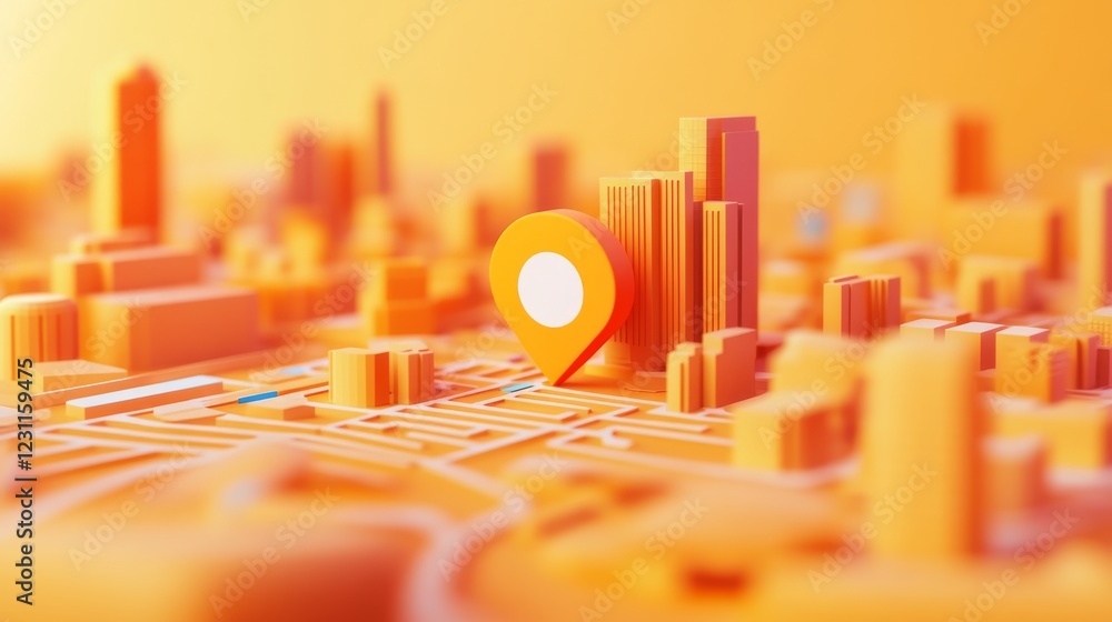 Poster precise location pinpointing with interactive map, explore, discover and navigate with ease