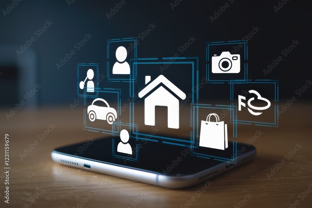 Poster smart home technology and mobile device integration