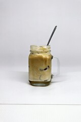 Jasmine Iced Coffee. Made from premium Arabica beans and infused with the subtle sweetness of jasmine, this chilled beverage offers a smooth and invigorating taste.