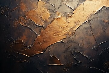 Fototapeta premium Abstract Metallic Textured Surface with Gold and Bronze Accents