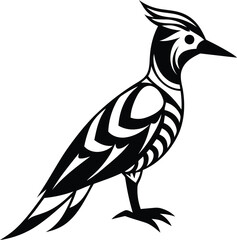 Premium quality Woodpecker silhouette vector illustration, Woodpecker line art vector, Woodpecker vector icon design