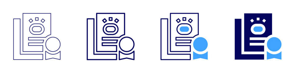 Adoption icon in 4 different styles. Thin Line, Line, Bold, and Bold Line. Duotone style. Editable stroke