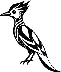 Premium quality Woodpecker silhouette vector illustration, Woodpecker line art vector, Woodpecker vector icon design