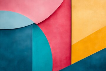 Obraz premium Abstract Colorful Geometric Shapes Background Design