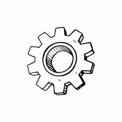 gear icon vector illustration