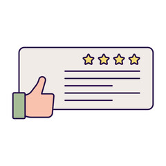 Obraz premium testimonial icon illustration