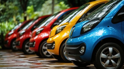 Hyperlocal eco-car rentals providing energy-efficient vehicles for community use