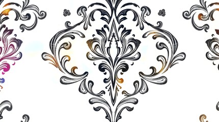 Vintage seamless floral pattern. Liberty style background of small golden orange flowers. Small flowers scattered over a white background. Stock vector for printing on surfaces. Realistic flowers.