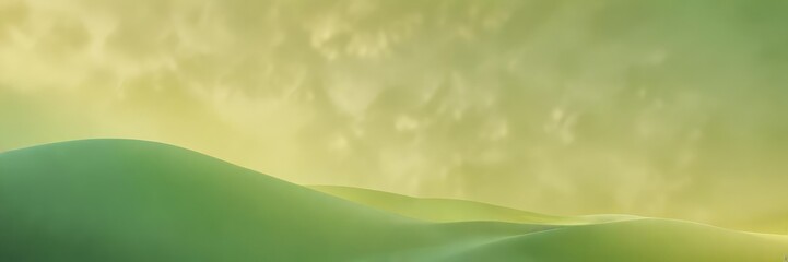 Obraz premium soothing yellow and green hues on a gradient background, calming, natural, soothing