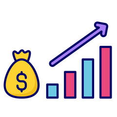 Finance icon illustration