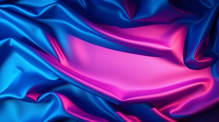 Fototapeta premium 3d render, abstract colorful background illuminated with colorful neon light. Glowing curvy line. Simple wallpaper