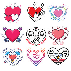Color Love icon set