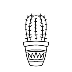 sketch of a cactus