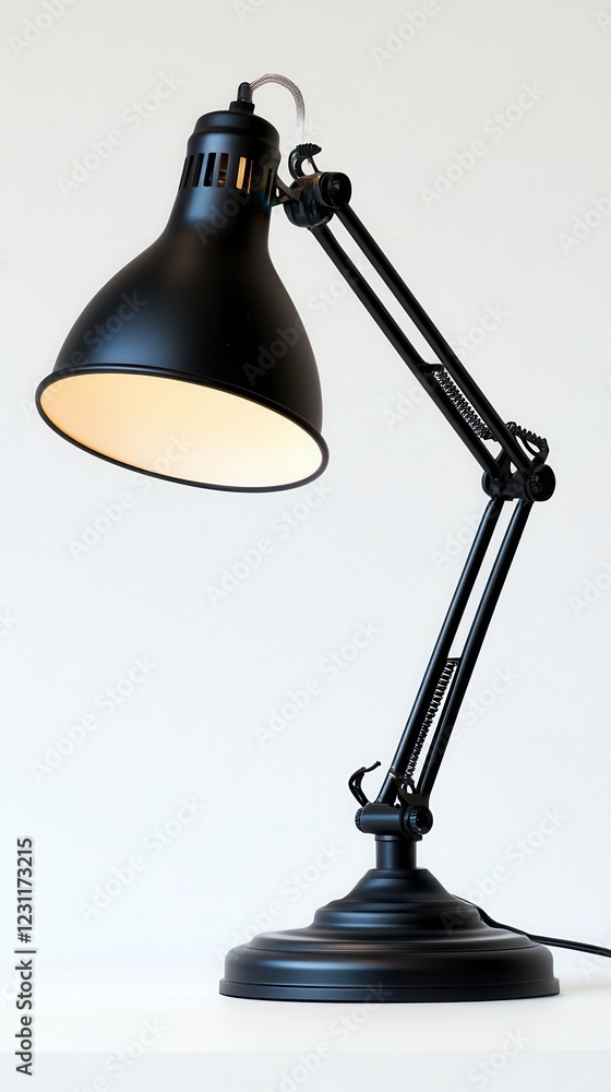 Poster adjustable desk lamp viewed from above on neutral background for versatile lighting solutions. gener