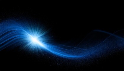 blue overlay light on black background, Overlay Texture with flare effect, Special lens flash with sparkle