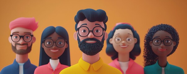 Customer trust and expectation for satisfaction. Colorful illustration of diverse people with unique styles and expressions.