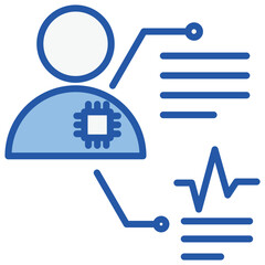 Smart Patches Blue White Icon