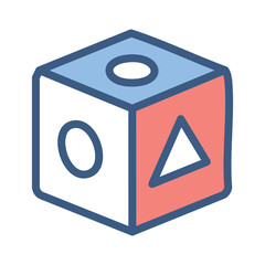 Abstract Cube Dice Vector – Geometric Symbols & Gaming Icon