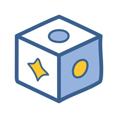 Abstract Cube Dice Vector – Geometric Symbols & Gaming Icon