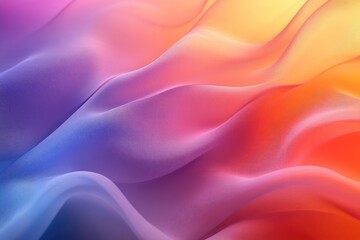 Obraz premium Gradient color transitions with smooth, flowing curves, creating a soft and harmonious blend of hues