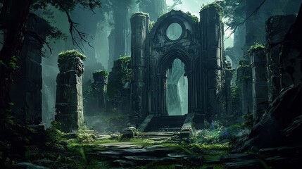 Discover the Allure of a Mysterious Game Art Environment