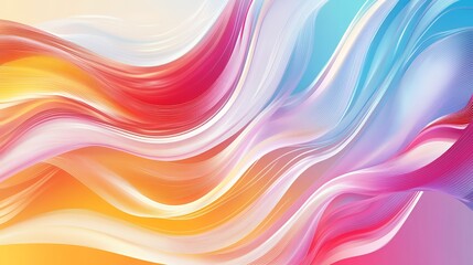 Obraz premium Abstract Colorful Waves Flowing Design