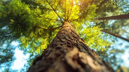 Serene Isolated Fir Tree Emphasizing Nature's Beauty and Ecological Significance