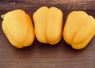 신선한 유기농 채소 노란색 파프리카