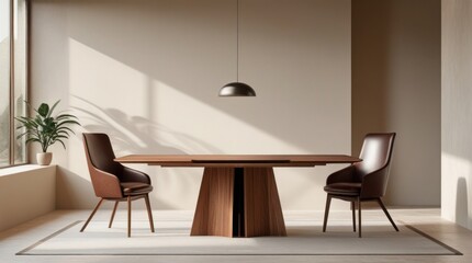 Fototapeta premium modern dining room with table