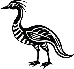 Bittern line art vector, Bittern silhouette vector illustration, Bittern vector icon