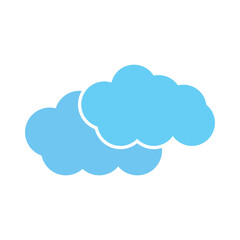 Cloud icon illustration flat