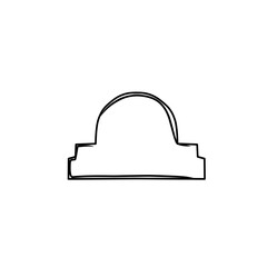 doodle sketch of the mosque dome