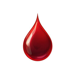 Fototapeta premium drop of blood isolated on transparent background