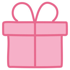 Minimalist Gift Box Icon Vector Design