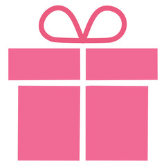 Minimalist Gift Box Icon Vector Design