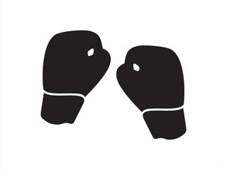 Boxing, Boxing Gloves Fight Punch Sports icon vector isolated white