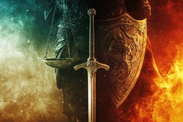 A book cover for a fantasy novel featuring a knight and a dragon