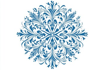 Floral Mandala Isolated on White Background