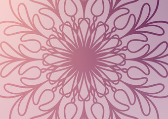 Fototapeta premium Gradient mandala line pattern art background