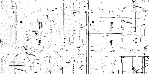 Rough black and white texture vector. Distressed overlay texture. Vector Illustration, abstract halftone backdrop in white and black tones in pop art style.