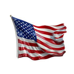 Obraz premium american flag isolated on white