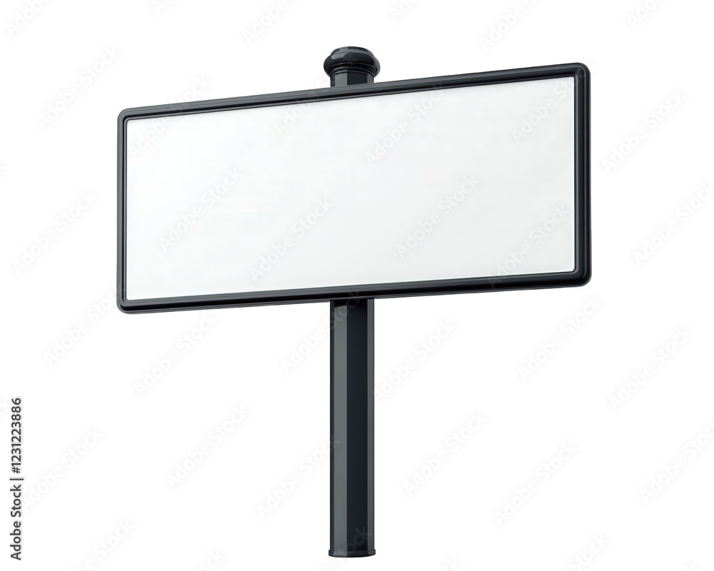 Aufkleber blank street sign isolated on transparency background, perfect for customization or signage needs. t